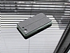 Ferrise Sony Xperia Z3 Compact Pencereli Standl Siyah Deri Klf - Resim: 2