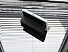 Ferrise Sony Xperia Z3 Compact Pencereli Standl Siyah Deri Klf - Resim: 1