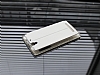 Ferrise Sony Xperia C3 Pencereli Standl Beyaz Deri Klf - Resim: 2