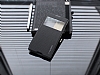 Ferrise Sony Xperia C3 Pencereli Standl Siyah Deri Klf - Resim: 1
