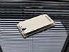 Ferrise Sony Xperia C3 Pencereli Standl Gold Deri Klf - Resim: 2