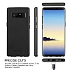 G-Case Duke Series Samsung Galaxy Note 8 Metal Tulu Siyah Deri Klf - Resim: 3