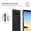 G-Case Duke Series Samsung Galaxy Note 8 Metal Tulu Siyah Deri Klf - Resim: 4