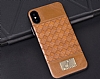 G-Case Gentleman Series iPhone X / XS Deri Krmz Rubber Klf - Resim: 2