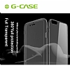 G-Case iPhone 6 / 6S 360 Derece Tam Koruma effaf Siyah Silikon Klf - Resim: 1