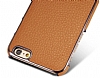 G-Case iPhone 6 / 6S Rose Gold Kenarl Standl Deri Siyah Rubber Klf - Resim: 1