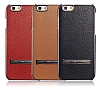 G-Case iPhone 6 / 6S Standl Deri Siyah Rubber Klf - Resim: 5