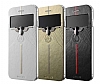 G-Case iPhone 6 / 6S Pencereli nce Yan Kapakl Gold Deri Klf - Resim: 8