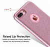 G-Case iPhone 7 Plus / 8 Plus Standl Simli Silver Silikon Klf - Resim: 1