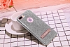G-Case iPhone 7 Plus / 8 Plus Standl Simli Silver Silikon Klf - Resim: 7