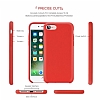 G-Case iPhone 7 / 8 Silikon Kenarl Bordo Rubber Klf - Resim: 6