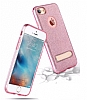 G-Case iPhone 7 Standl Simli Gold Silikon Klf - Resim: 7