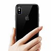 G-Case Plating iPhone X / XS Siyah Kenarl effaf Silikon Klf - Resim: 1
