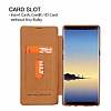 G-Case Samsung Galaxy Note 8 Czdanl nce Yan Kapakl Kahverengi Deri Klf - Resim: 5