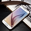 G-Case Samsung Galaxy S6 Edge Deri Grnml Kahverengi Rubber Klf - Resim: 4