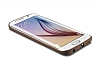 G-Case Samsung Galaxy S6 Edge Deri Grnml Kahverengi Rubber Klf - Resim: 6