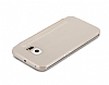 G-Case Samsung Galaxy S6 Edge nce Yan Kapakl Gold Deri Klf - Resim: 6
