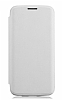 G-Case Samsung Galaxy S6 Edge nce Yan Kapakl Beyaz Deri Klf - Resim: 5