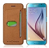 G-Case Samsung Galaxy S6 Edge Plus Kapakl Kahverengi Deri Klf - Resim: 4