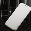 G-Case Samsung Galaxy S6 Edge Plus nce Yan Kapakl Beyaz Deri Klf - Resim: 4