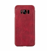 G-Case Samsung Galaxy S8 Plus Czdanl nce Yan Kapakl Krmz Deri Klf - Resim: 2