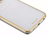 G-Case Samsung i9800 Galaxy S6 Metalik Gold Kenarl Kristal Klf - Resim: 6