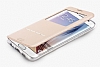 G-Case Sense II Samsung Galaxy S6 Edge Plus Manyetik Kapakl Pencereli Beyaz Deri Klf - Resim: 3