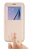 G-Case Sense II Samsung Galaxy S6 Edge Plus Manyetik Kapakl Pencereli Beyaz Deri Klf - Resim: 5