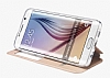 G-Case Sense II Samsung Galaxy S6 Edge Plus Manyetik Kapakl Pencereli Beyaz Deri Klf - Resim: 4