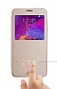G-Case Sense Samsung Galaxy Note 5 Manyetik Kapakl Pencereli Beyaz Deri Klf - Resim: 4