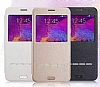 G-Case Sense Samsung Galaxy Note 5 Manyetik Kapakl Pencereli Gold Deri Klf - Resim: 7