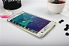 Eiroo Samsung Galaxy Note Edge Gold izgili Round Metal Bumper ereve Silver Klf - Resim: 5