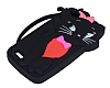 General Mobile Discovery Mari Cat Kedi Siyah Silikon Klf - Resim: 1