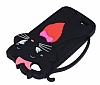 General Mobile Discovery Mari Cat Kedi Siyah Silikon Klf - Resim: 2