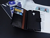 Eiroo Lux General Mobile GM 5 Plus Standl Czdanl Beyaz Deri Klf - Resim: 3