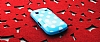 Samsung Galaxy Gio S5660 Beyaz Puantiyeli Mavi Silikon Klf - Resim: 2