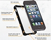 Griffin Survivor Clear iPhone SE / 5 / 5S Siyah Silikon Kenarl Kristal Klf - Resim: 3