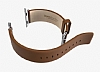 Hoco Art Series Classic Buckle Apple Watch Kahverengi Deri Kordon (42 mm) - Resim: 3