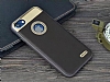 Hojar iPhone 7 Plus Deri Siyah Rubber Klf - Resim: 4