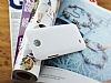 HTC Desire 300 Sert Mat Beyaz Rubber Klf - Resim: 1