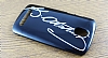 HTC Desire 500 Atatrk mzal Parlak Siyah Rubber Klf - Resim: 1