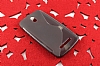 HTC Desire 500 Desenli effaf Siyah Silikon Klf - Resim: 2