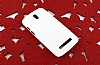 HTC Desire 500 Sert Mat Beyaz Rubber Klf - Resim: 2