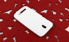 HTC Desire 500 Sert Mat Beyaz Rubber Klf - Resim: 1