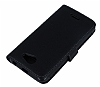 HTC Desire 516 Czdanl Yan Kapakl Siyah Deri Klf - Resim: 3