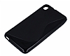 HTC Desire 816 Desenli Siyah Silikon Klf - Resim: 2