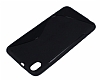 HTC Desire 816 Desenli Siyah Silikon Klf - Resim: 1
