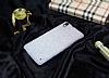 HTC Desire 816 Simli Mor Silikon Klf - Resim: 1