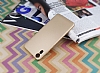 HTC Desire 825 / Desire 10 Lifestyle Tam Kenar Koruma Gold Rubber Klf - Resim: 2