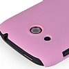 HTC Desire C Sert Mat Pembe Rubber Klf - Resim: 1